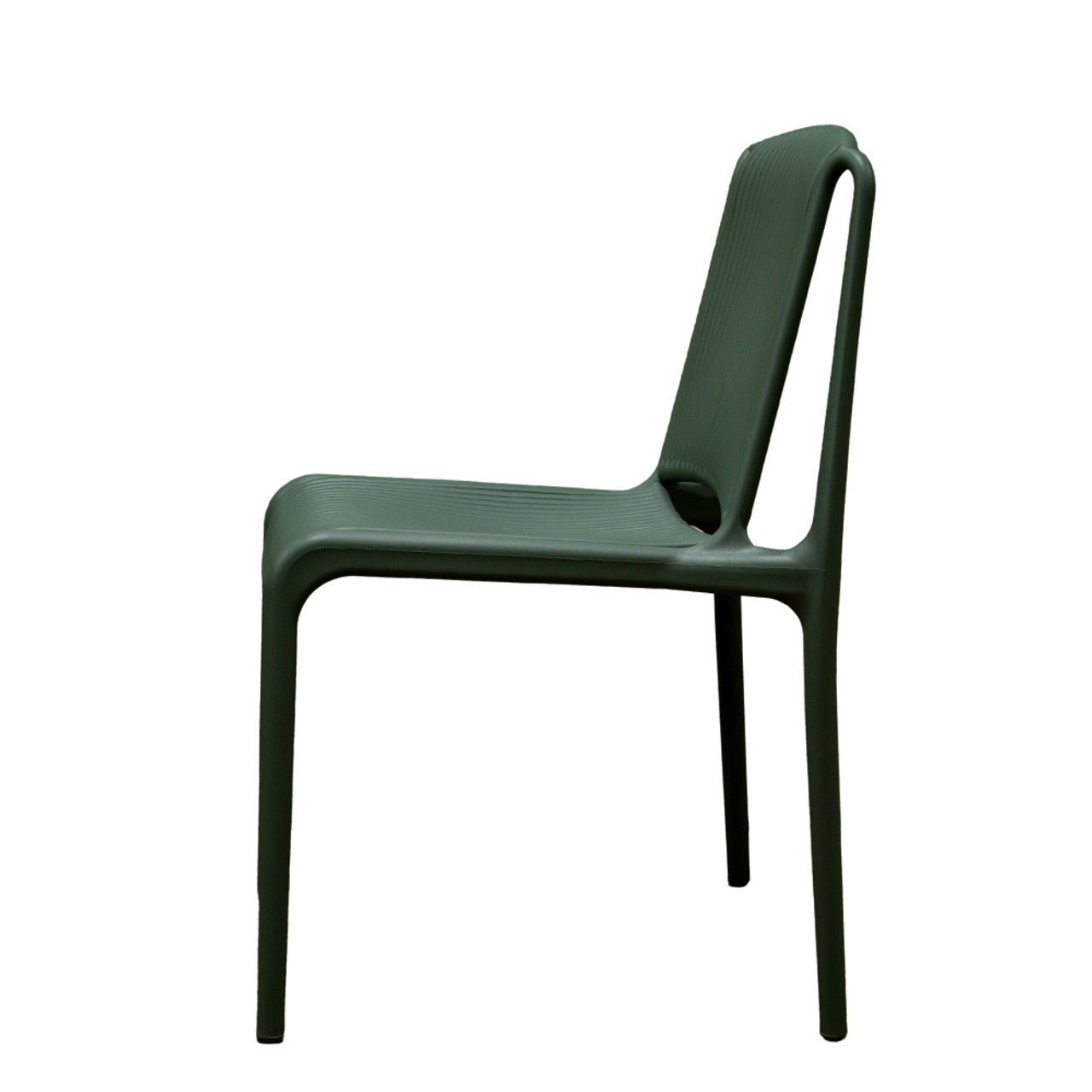 No Arms Stackable Green Chair - Future Decor