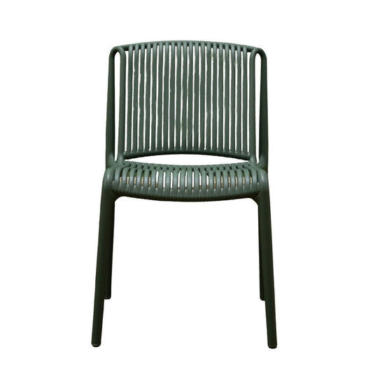 No Arms Stackable Green Chair - Future Decor