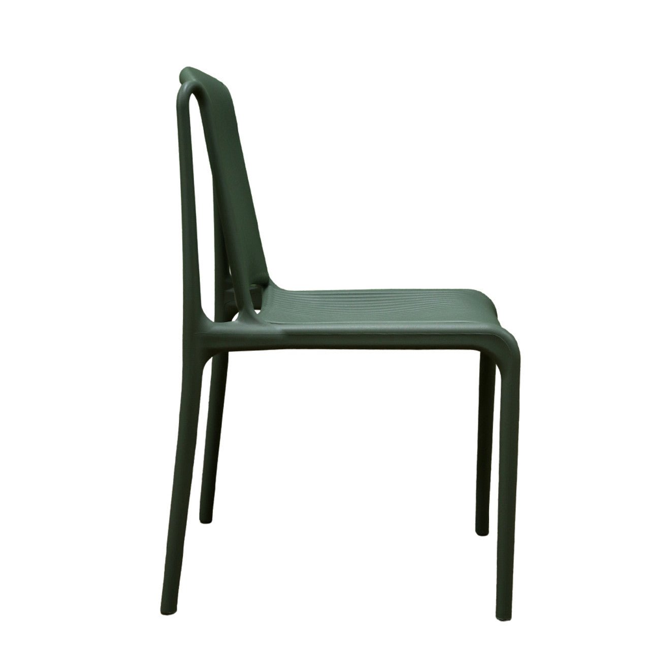 No Arms Stackable Green Chair - Future Decor