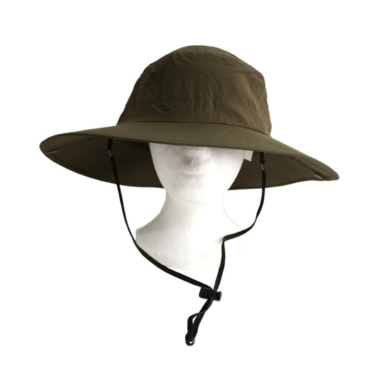 Polyester Large Sun Hat - Army Green - Future Decor