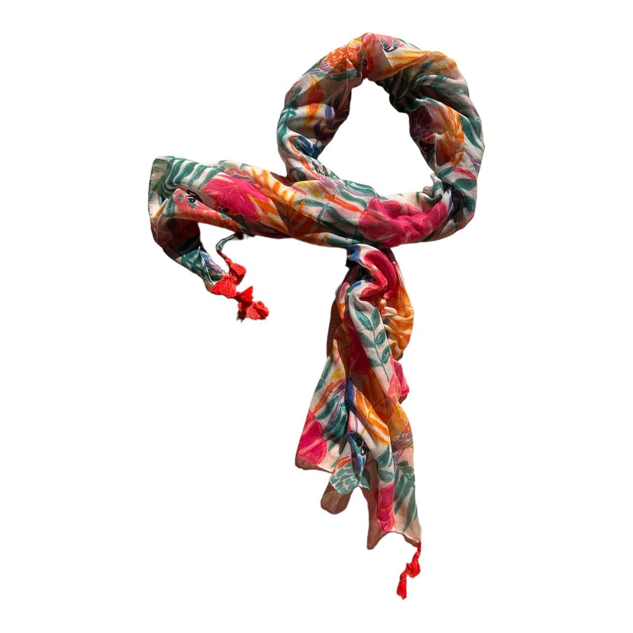 Polyester Scarf - Colourful Assorted Leafs - Future Decor