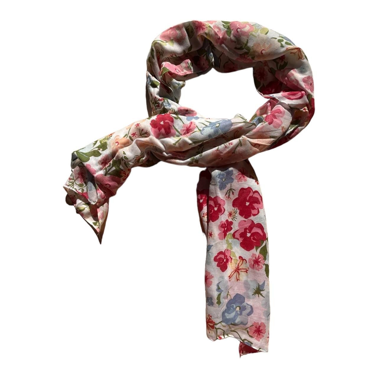 Polyester Scarf - Soft Colour Assorted Flowers - Future Decor