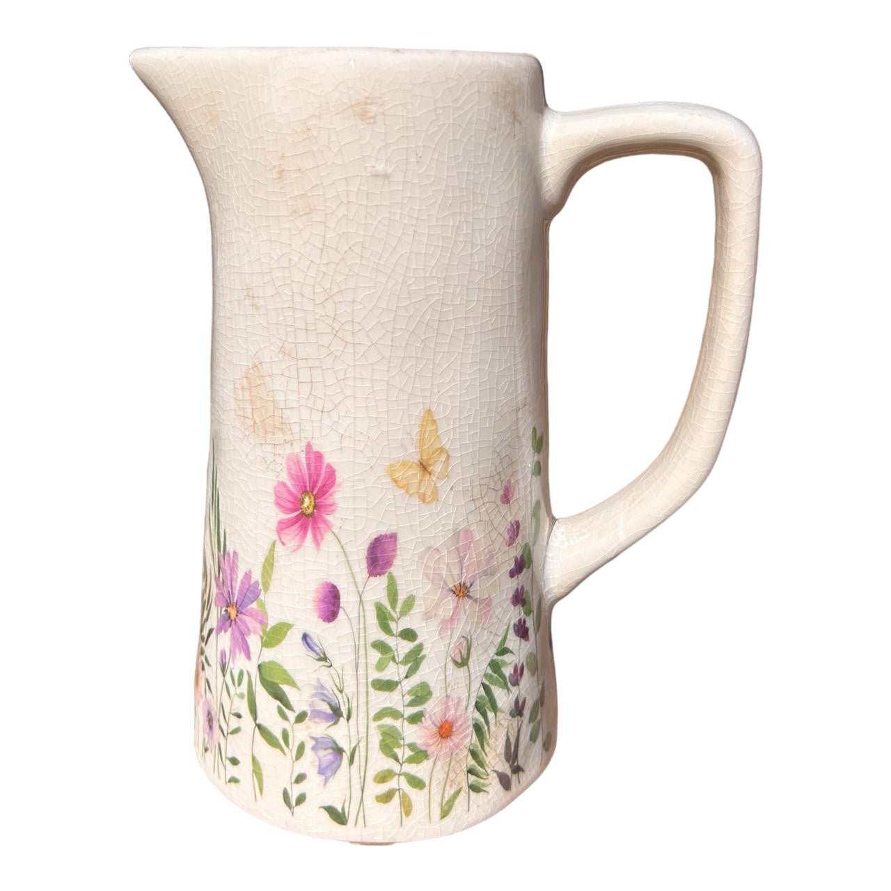 Small Ceramic Jug - Wild Flower Garden - Future Decor