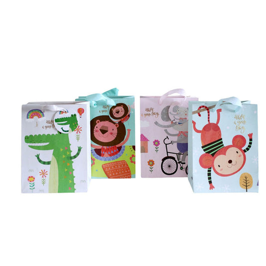 Small Giftbags (Set of 12) - Fun Wild Animals - Future Decor