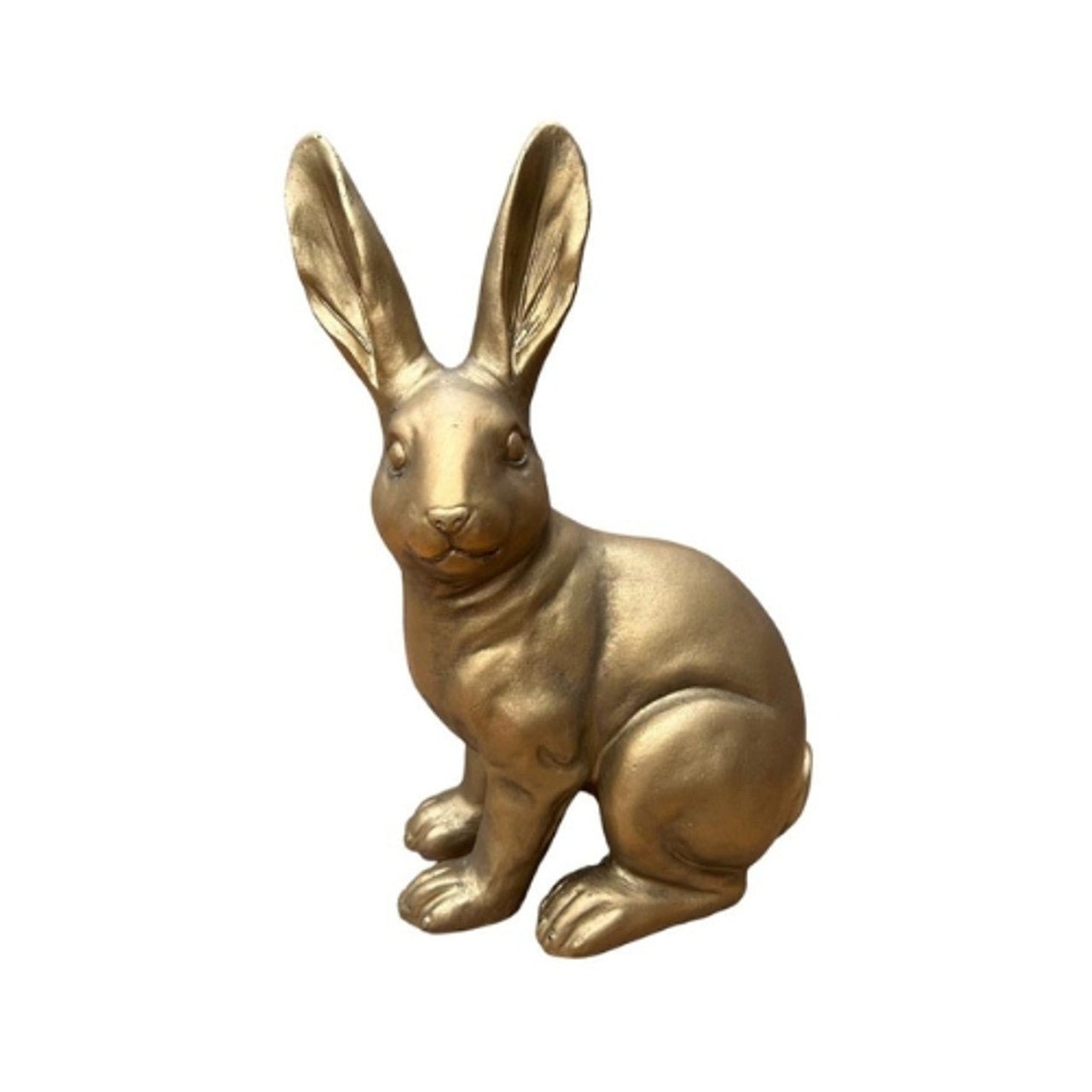 Small Gold Big Ear Sitting Bunny - Future Decor