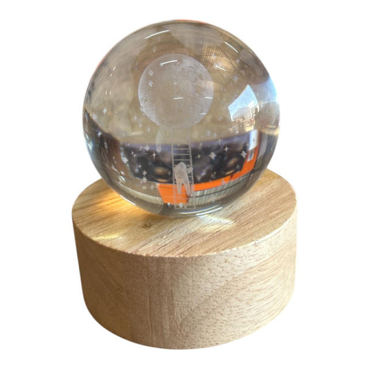 Small Light Up Glass Ball - Astronaut - Future Decor