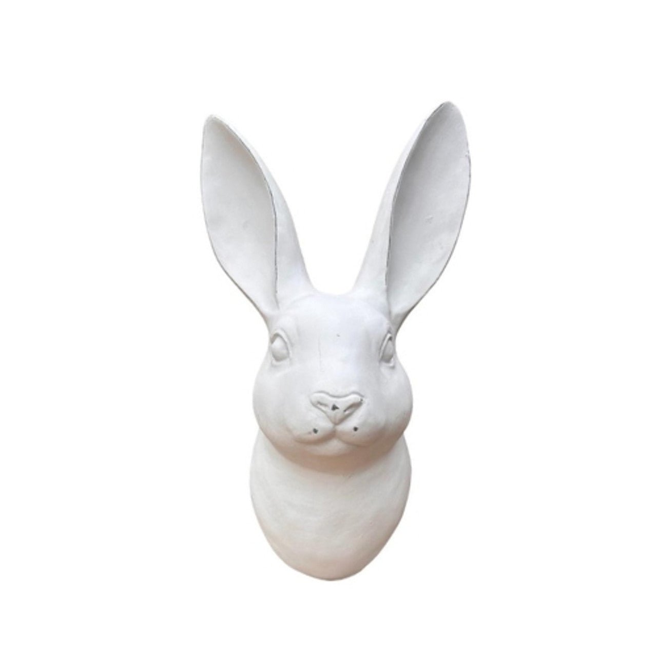 Small White Ceramic Bunny Head - Future Decor