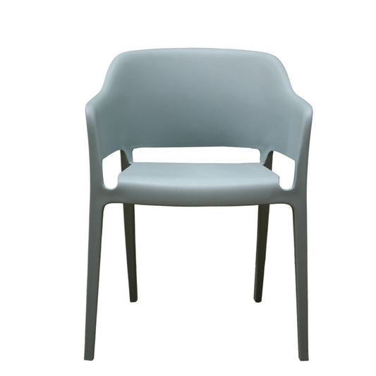 Solid Stackable Grey Chair - Future Decor