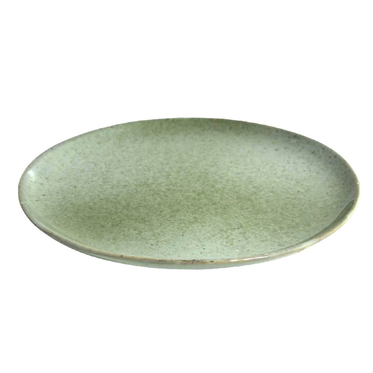 Speckled Shades Of Green Dinner Plate - Future Decor