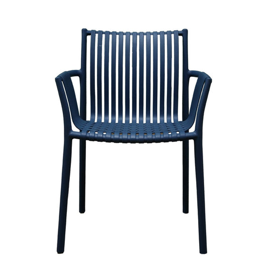 Stackable Blue Weaved Seat Chair - Future Decor