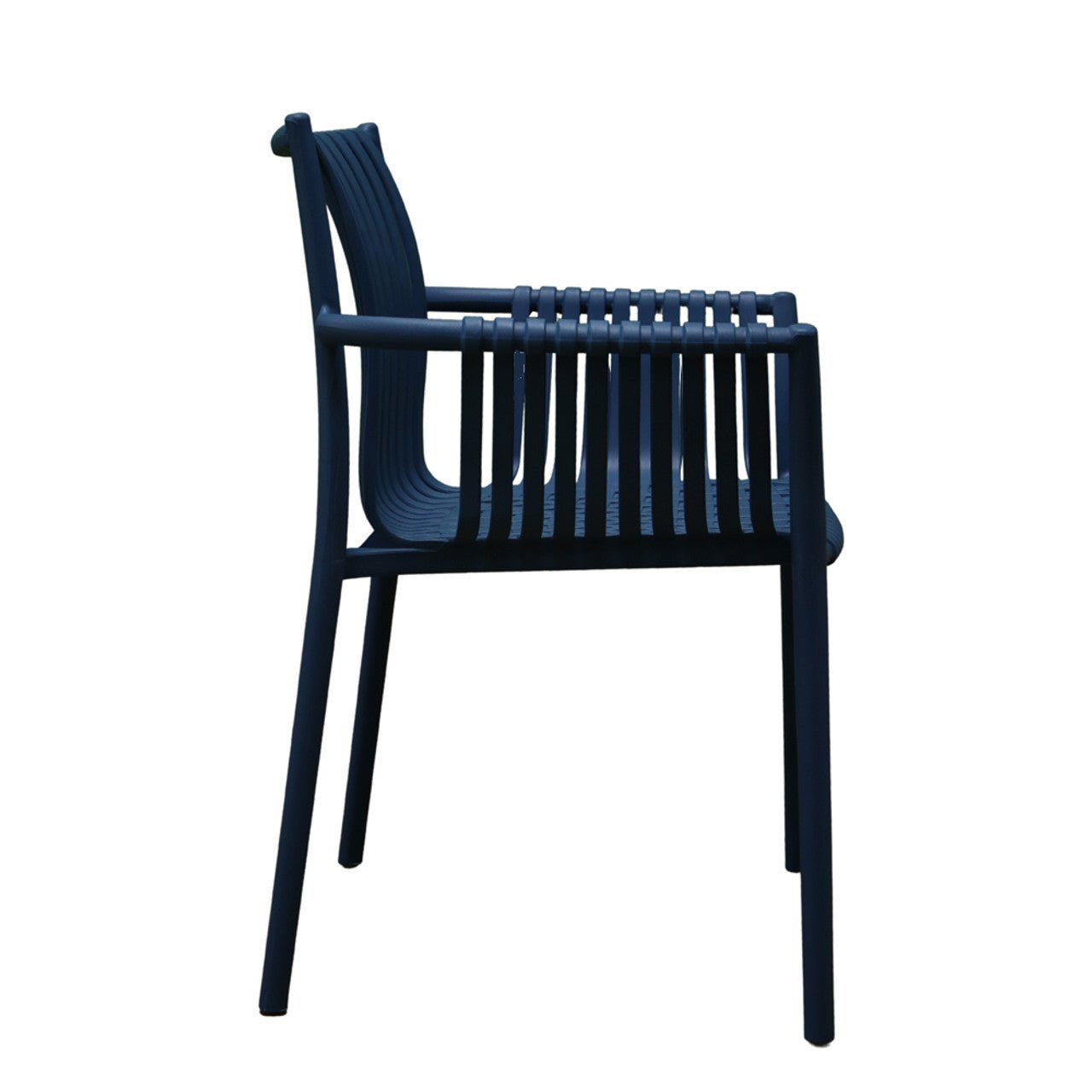 Stackable Blue Weaved Seat Chair - Future Decor