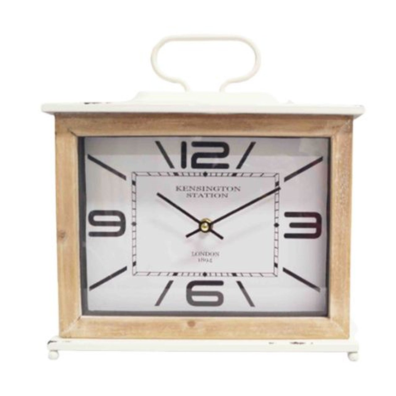 Table Clock - Rectangle Shape Black Numbers - Future Decor