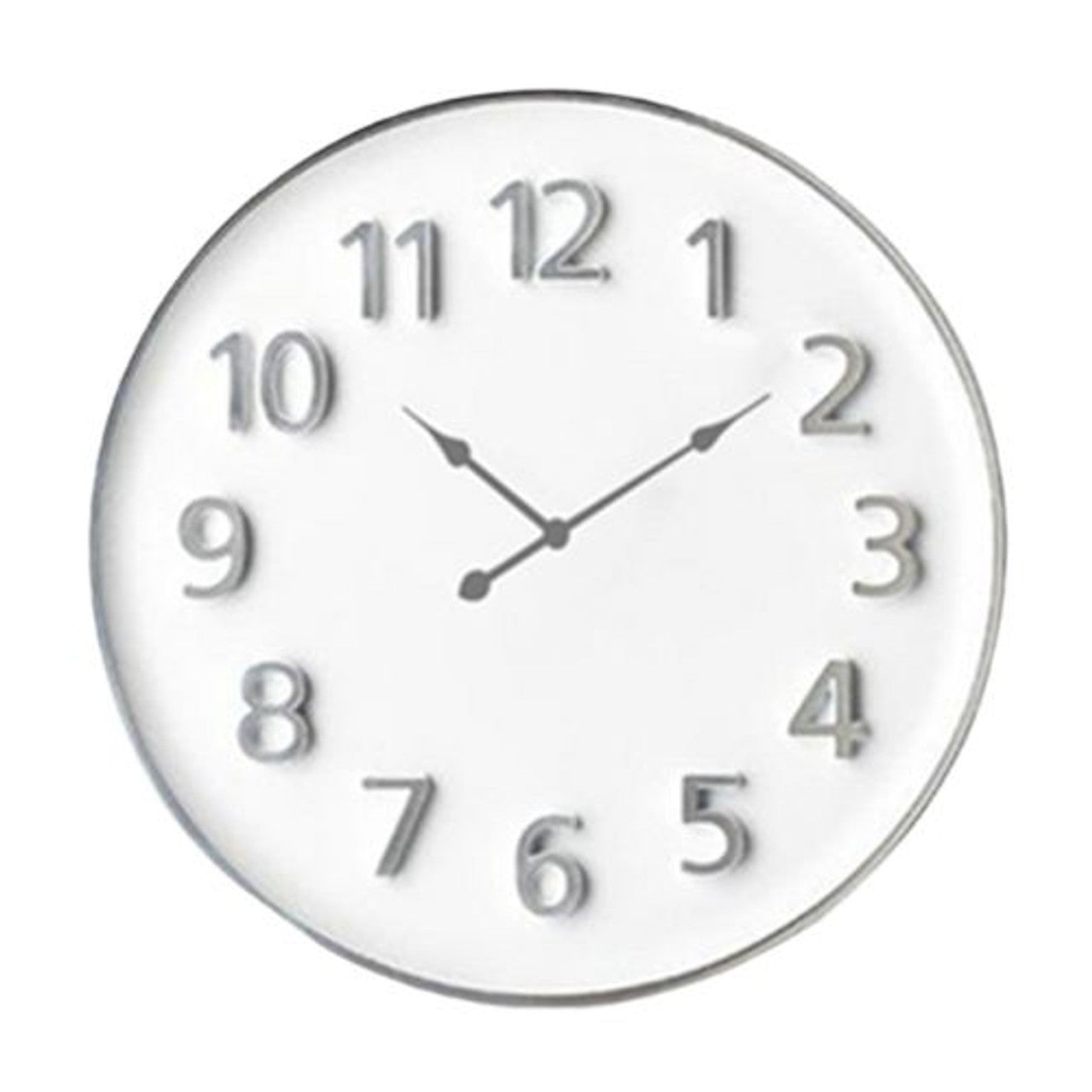 Wall Clock - Grey With Grey Clock Hands - Future Decor