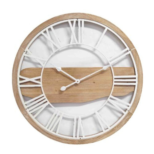 Wall Clock - Wood And Roman Numbers - Future Decor