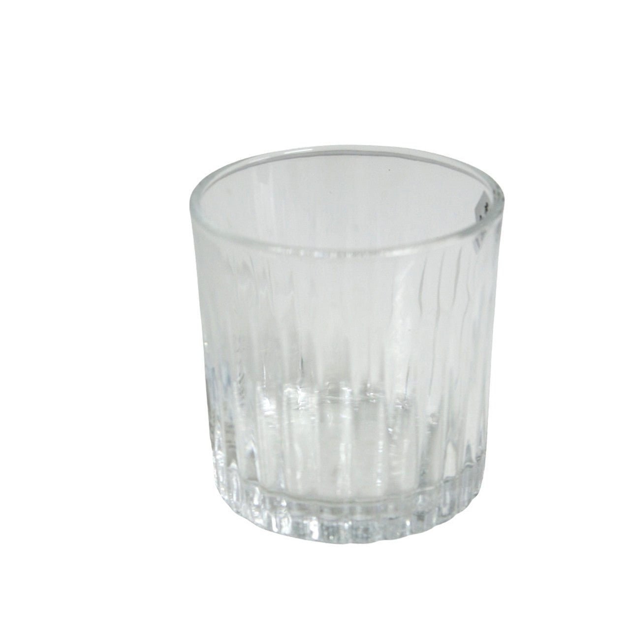 Whiskey Tumbler Set of 6 - Clear Lines Pattern - Future Decor