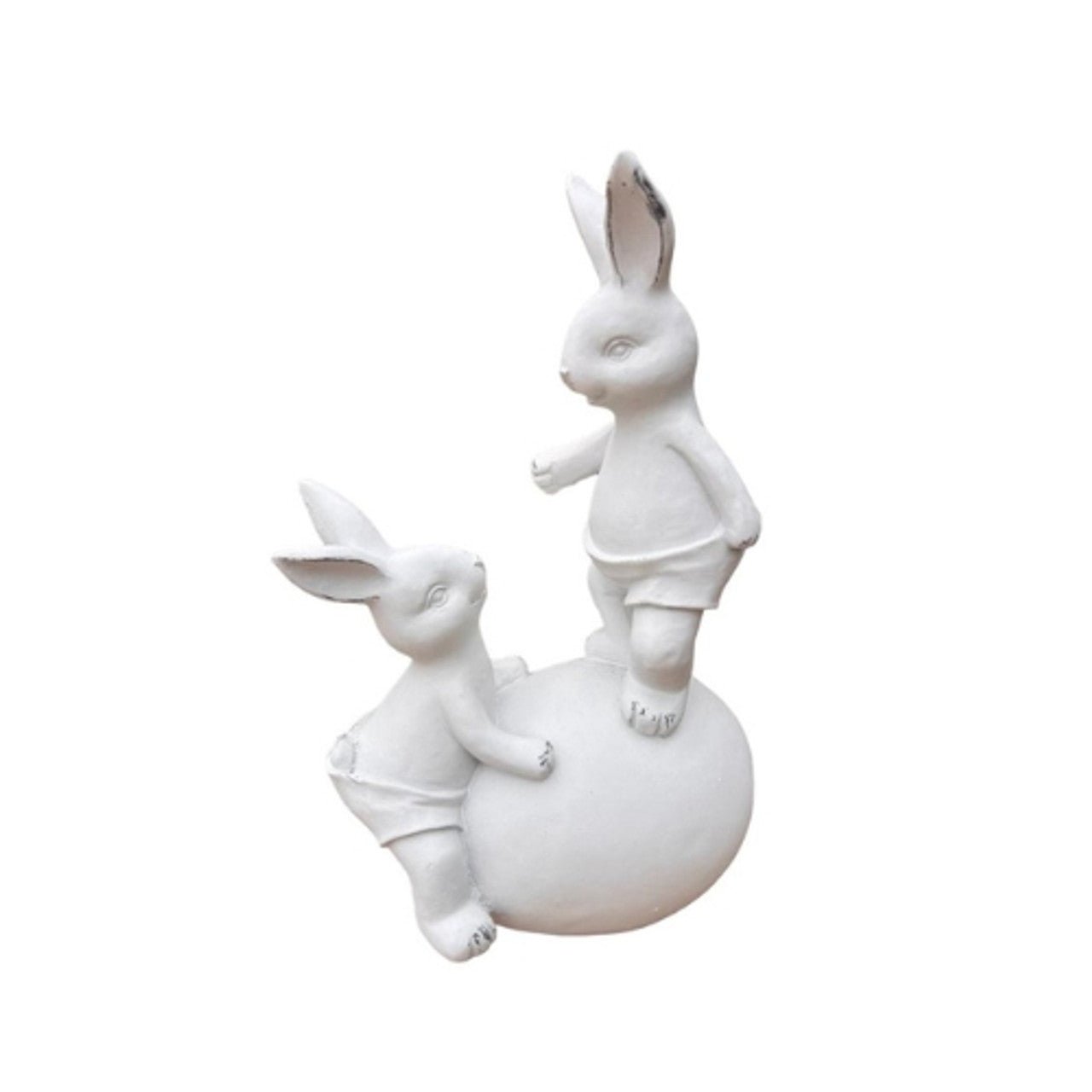 White Bunnies On Egg - Future Decor