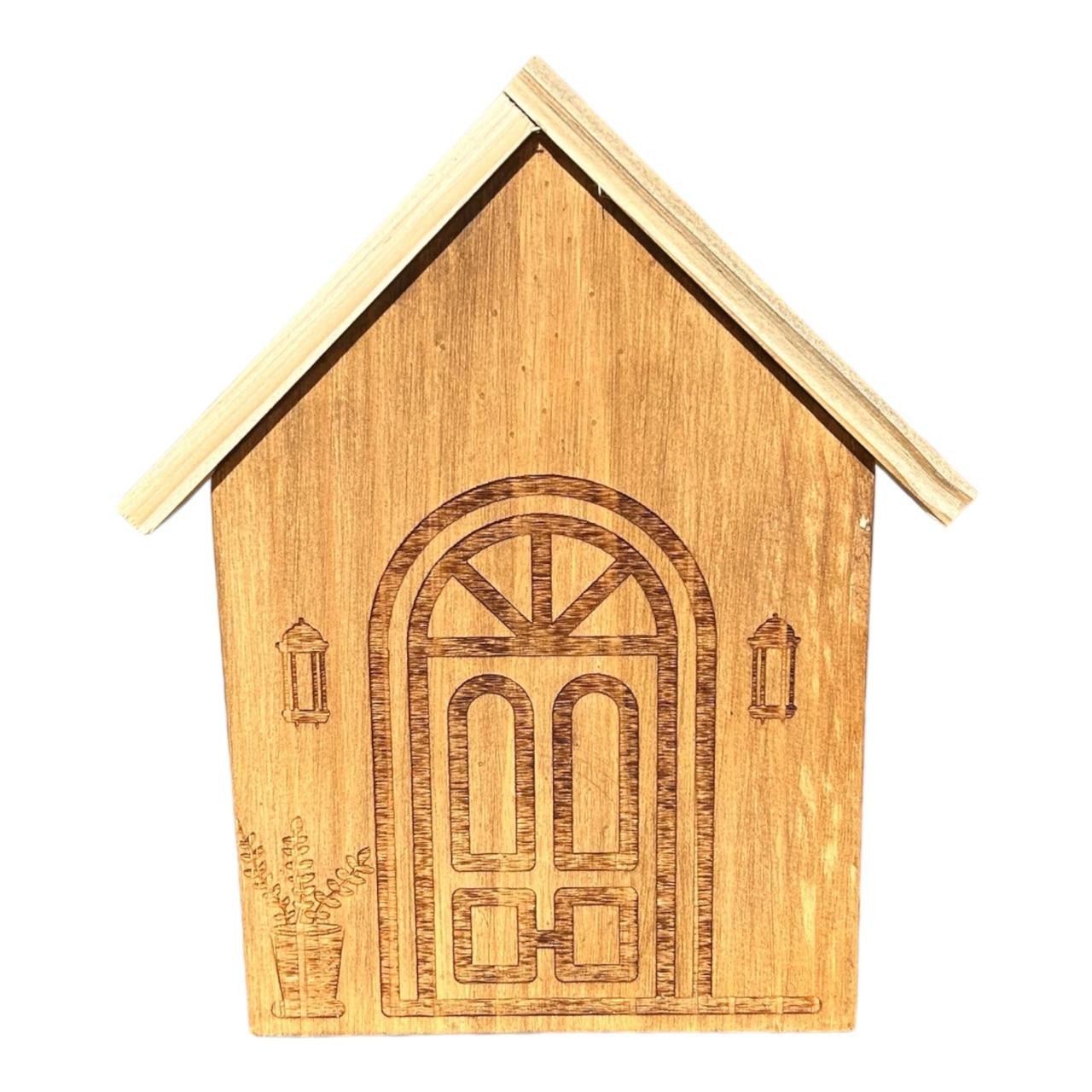 WOH6 Wooden House Ornament - Front door - Future Decor