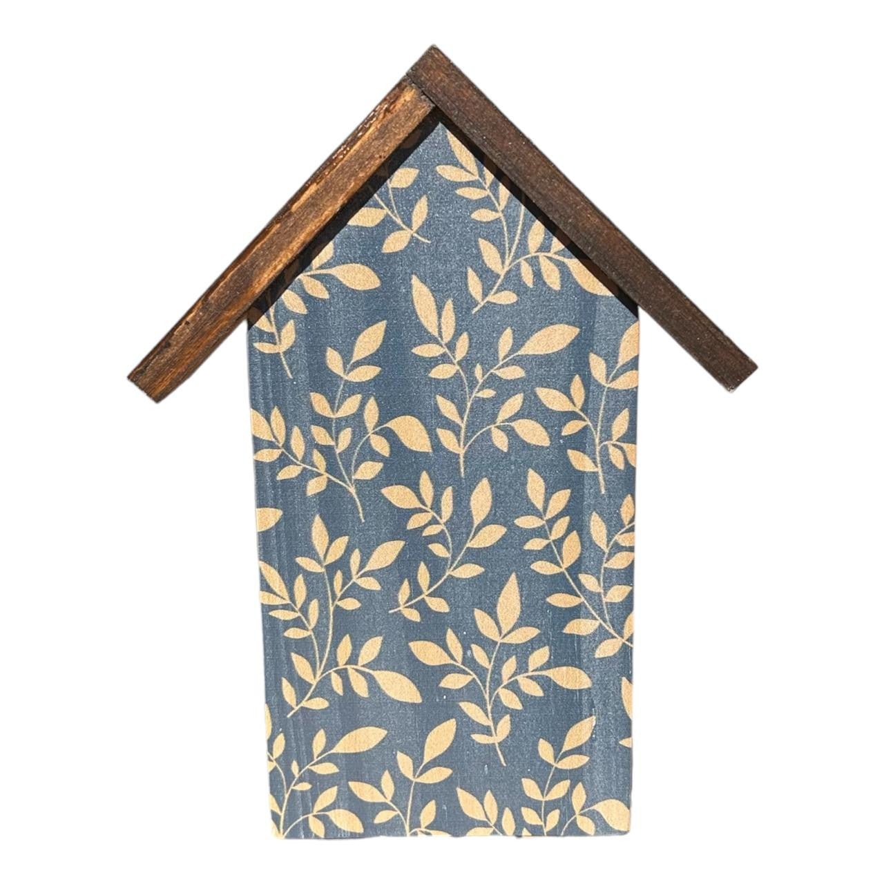 Wooden House Ornament - Leaves - Future Decor