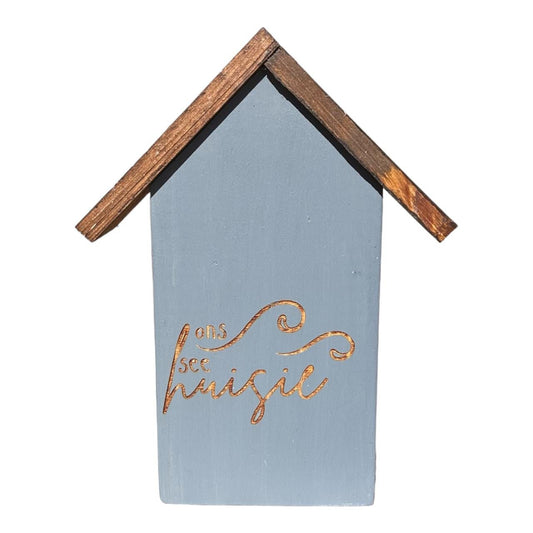 Wooden House Ornament - Ons See Huisie - Future Decor