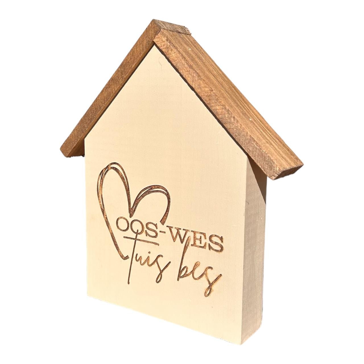 Wooden House Ornament - Oos - Wes - Future Decor