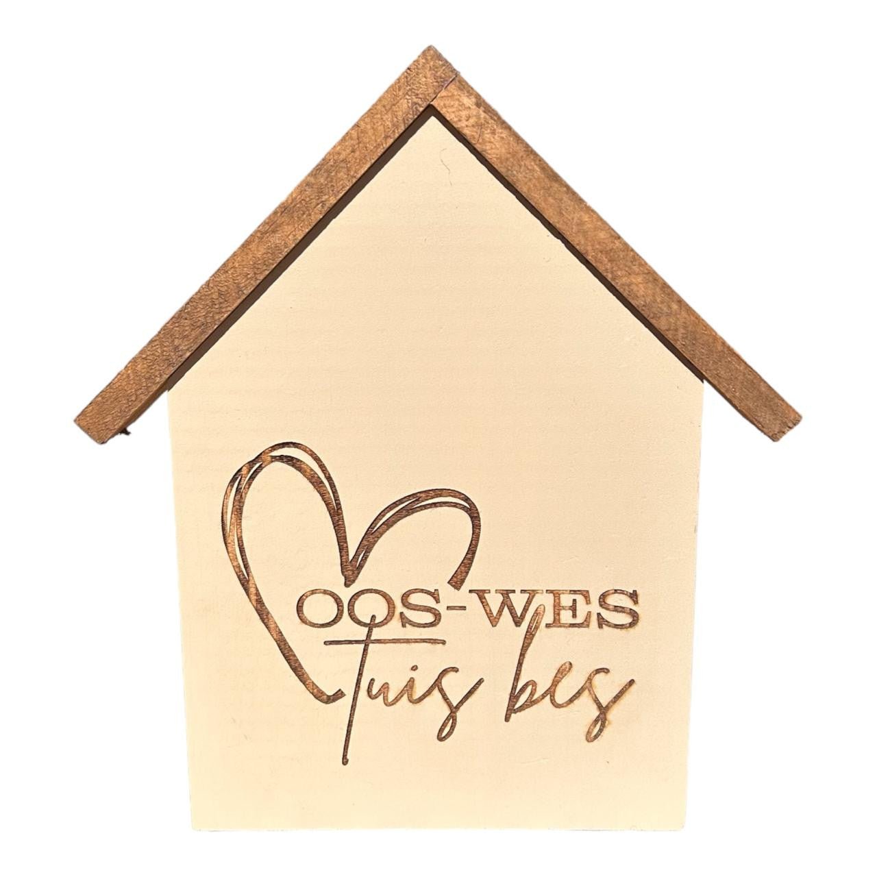 Wooden House Ornament - Oos - Wes - Future Decor