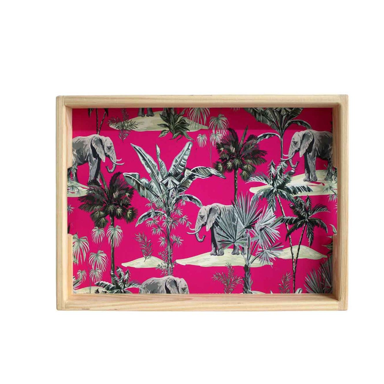 Wooden Tray - Pink Elephant - Future Decor