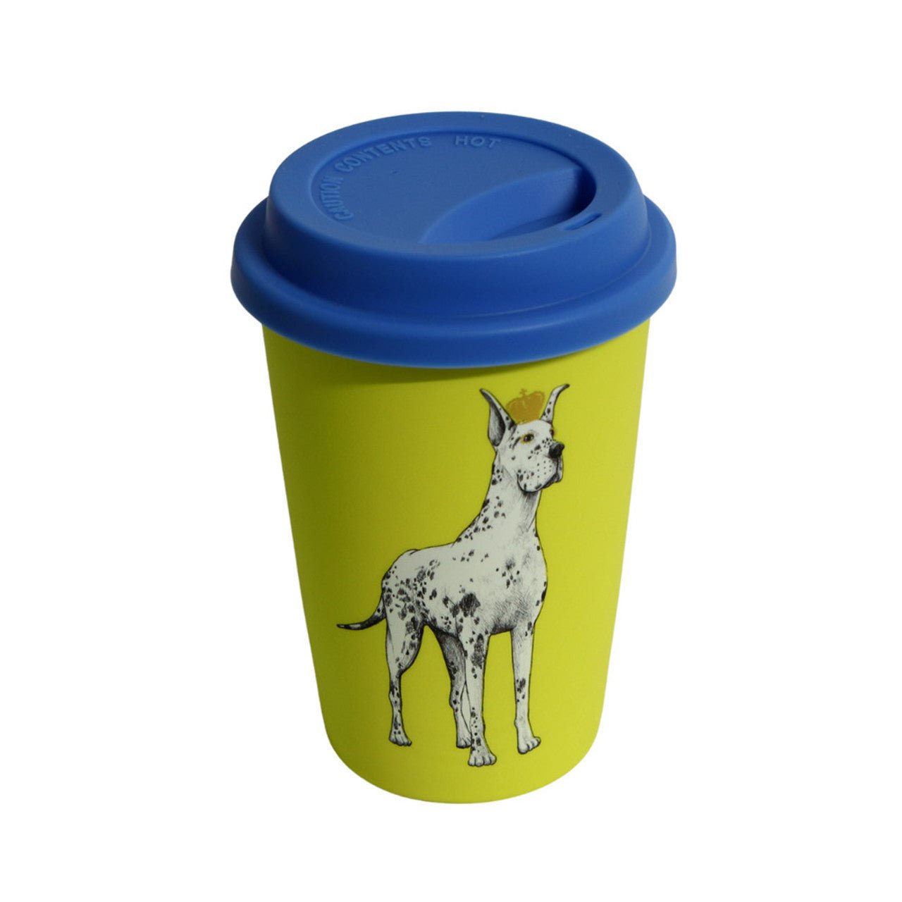 Yellow Ceramic Travel Mug - Great Dane - Future Decor